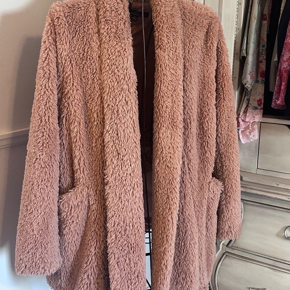 Gilli Dusty Pink Teddy Jacket